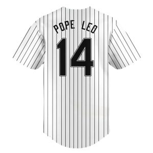 Pope Leo 14 White Sox Jersey2