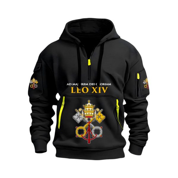Ad Majorem Dei Gloriam Leo XIV Quarter Zip Hoodie
