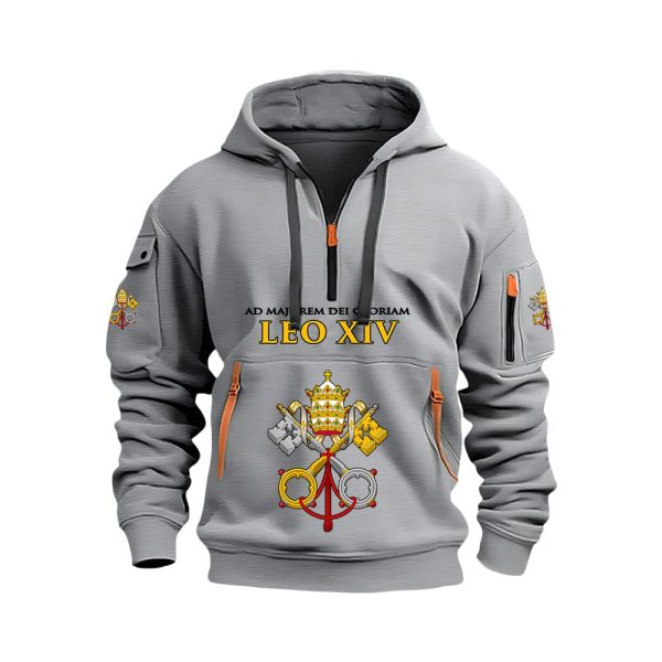 Ad Majorem Dei Gloriam Leo XIV Quarter Zip Hoodie