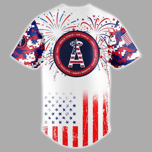 Angels 4th Of July Independence Day Jersey 2025