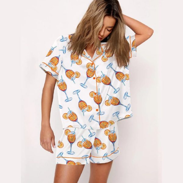 Aperol Spritz Trio Watercolor Pajama Set