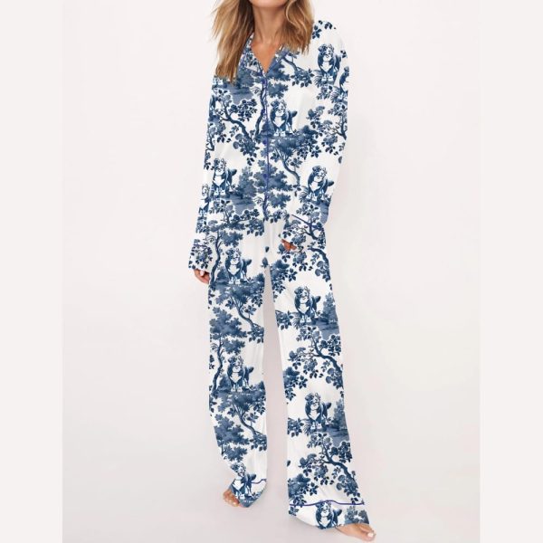 Bernese Mountain Dog Silky Satin Pajama Set