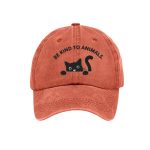 Black Cat Be Kind To Animals Hat