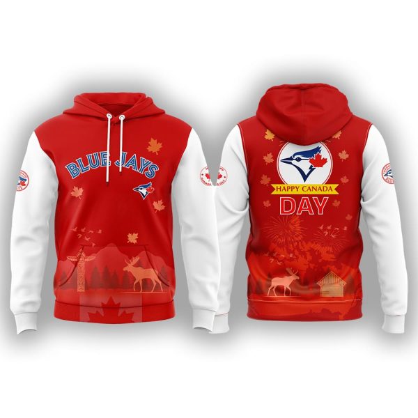 Blue Jays Happy Canada Day Hoodie 2025