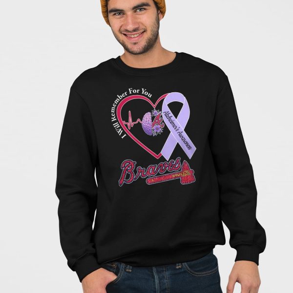 Braves I Will Remember For You Alzheiner’s Awarness Shirt