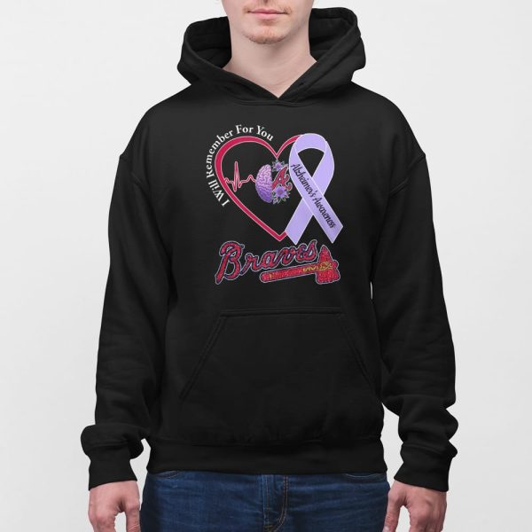 Braves I Will Remember For You Alzheiner’s Awarness Shirt