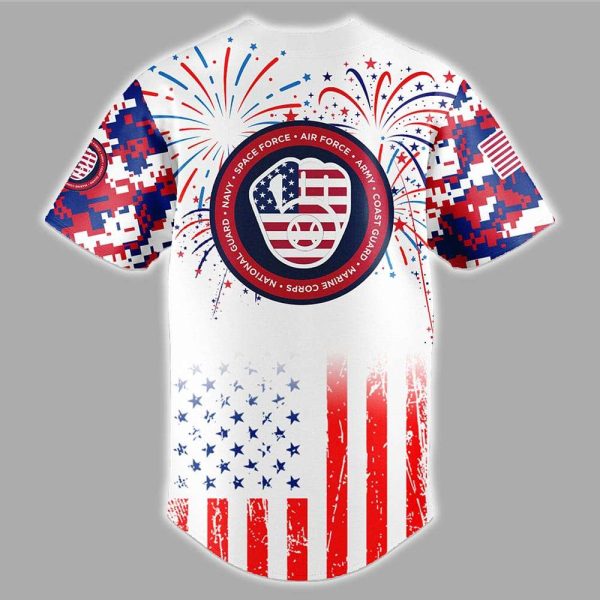 Brewers 4th Of July Independence Day Jersey 2025