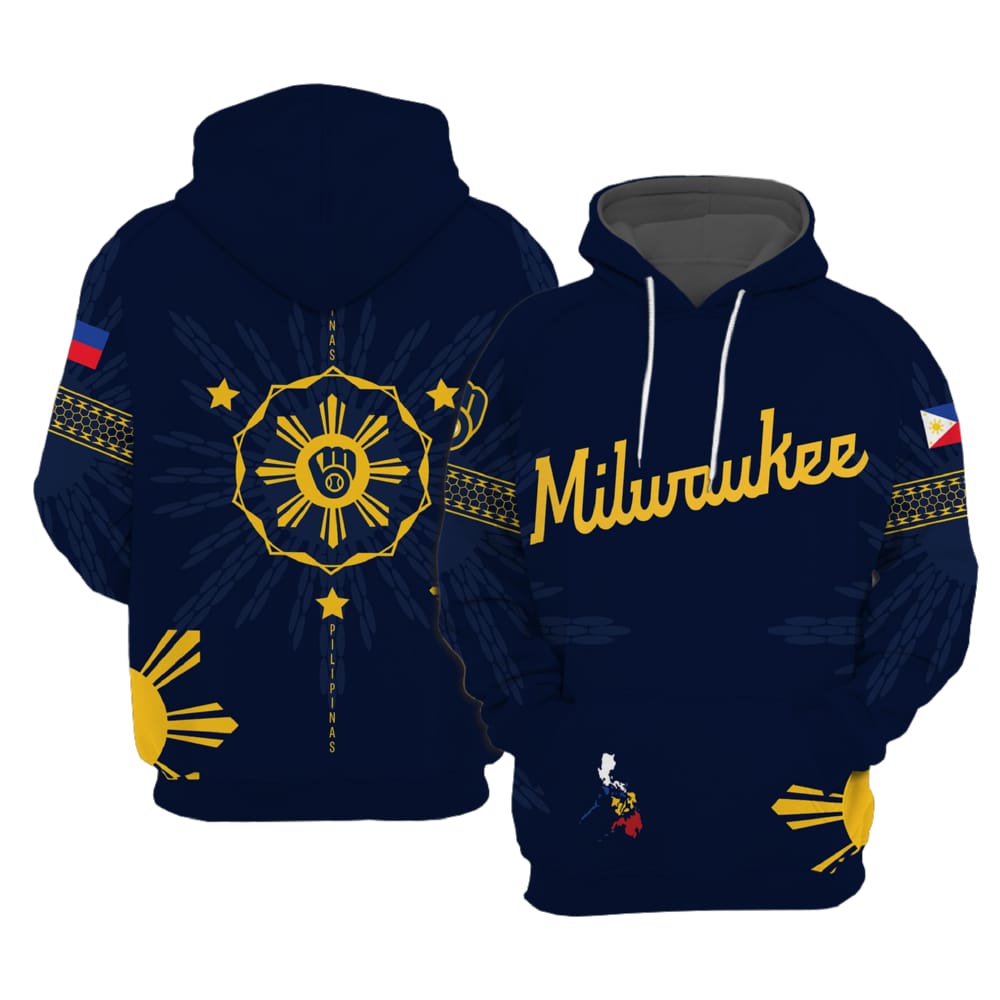 Brewers Filipino Heritage Night Hoodie 2025 Brewers Filipino Heritage Night Hoodie 2025
