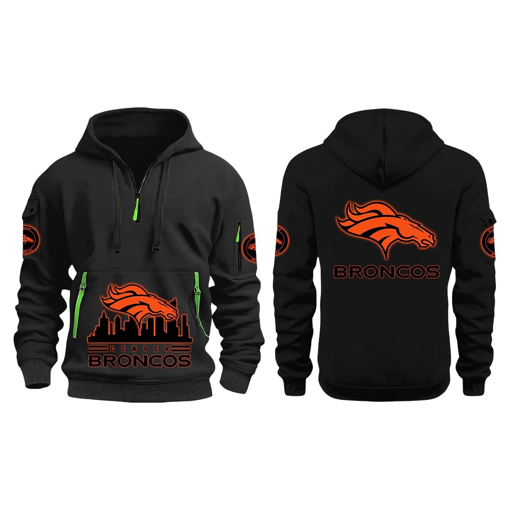 Broncos Skyline Black Hoodie Broncos Skyline Black Hoodie