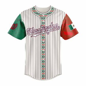 Nationals Mexican Heritage Night Striped 2025 Jersey1