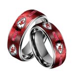 Chiefs Silver Tungsten Rings