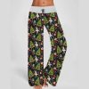 Christmas Nutcracker Ballet Contrast Wide Leg Pants For Women