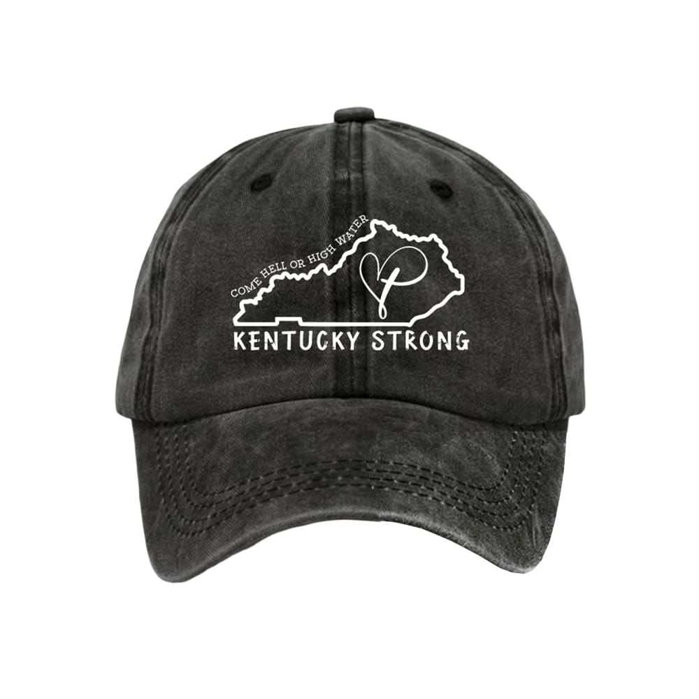Come Hell Or High Water Kentucky Strong Faith Cross Baseball Cap Come Hell Or High Water Kentucky Strong Faith Cross Baseball Cap