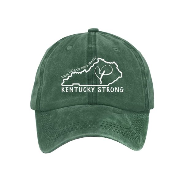 Come Hell Or High Water Kentucky Strong Faith Cross Baseball Cap