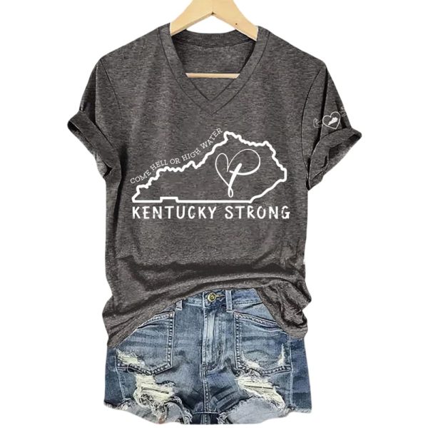 Come Hell Or High Water Kentucky Strong Faith Cross Shirt