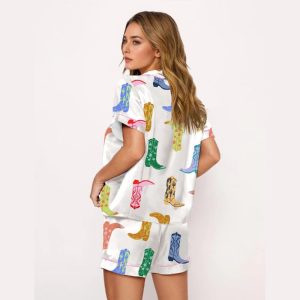 Colorful Cowboy Boot Pajama Set2
