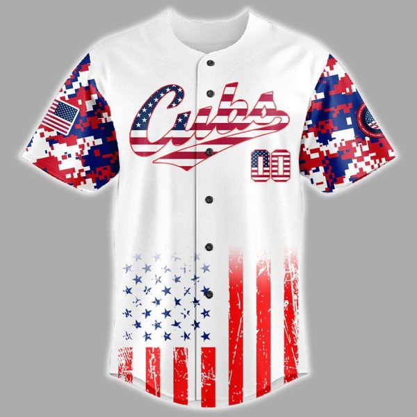 Cubs 4th Of July Independence Day Jersey 2025