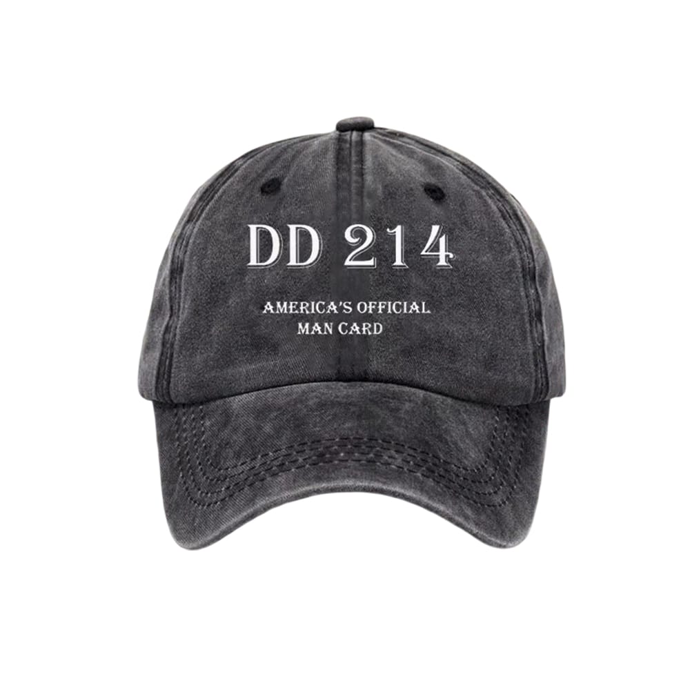 DD214 Americas Official Man Card Hat DD214 America's Official Man Card Hat