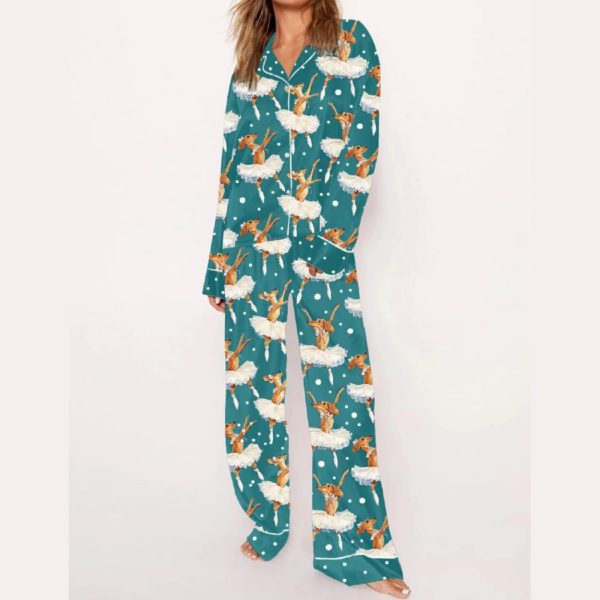 Dachshund Ballet Art Pajama Set