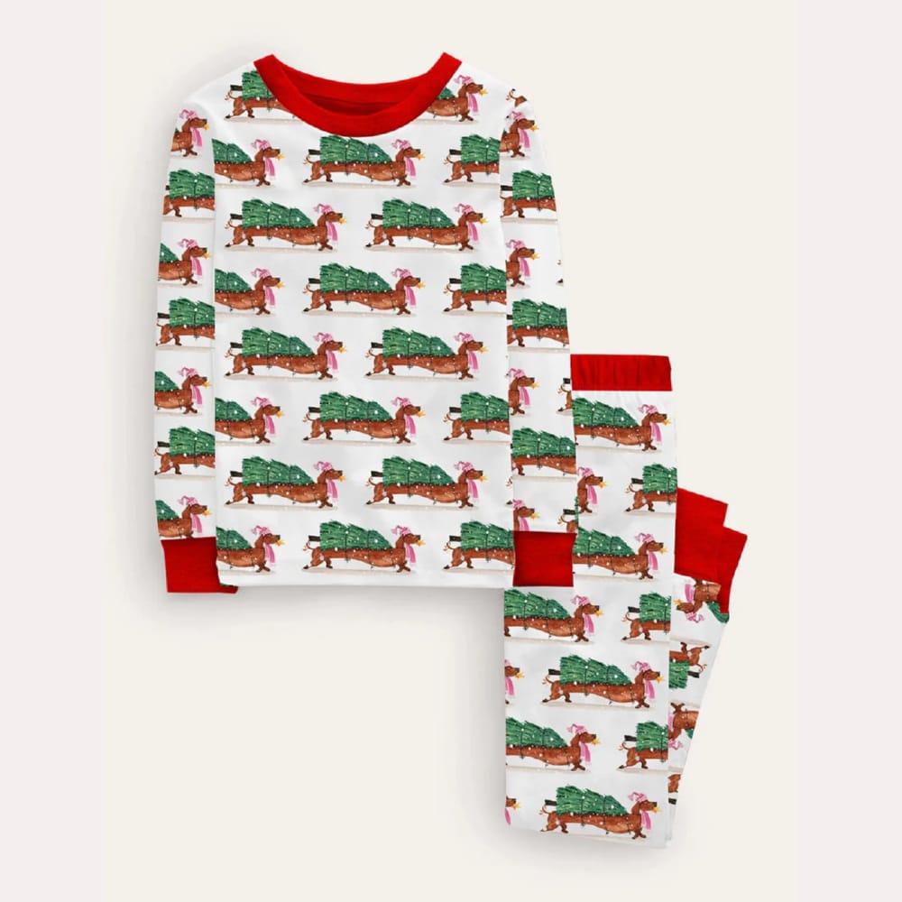 Dachshund Christmas Tree Pajama Set Dachshund Christmas Tree Pajama Set