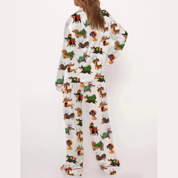 Dachshund Christmas Wiener Dog Pajama Set