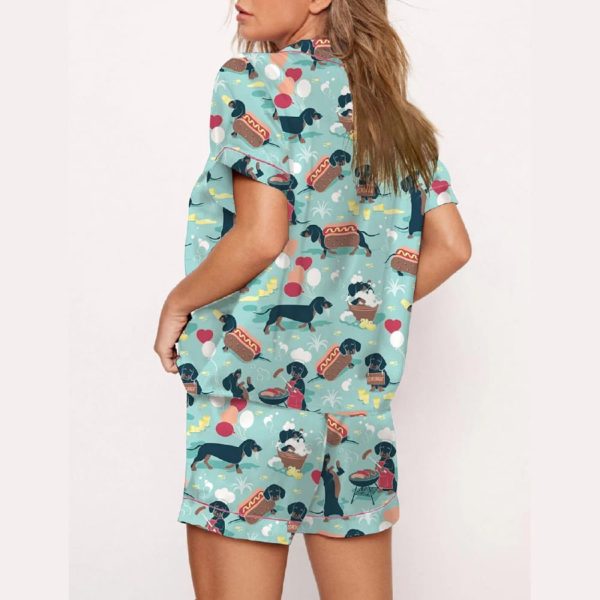 Dachshund Hot Dogs Pajama Set