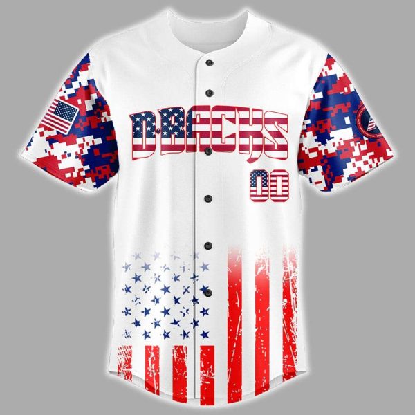 Dbacks 4th Of July Independence Day Jersey 2025