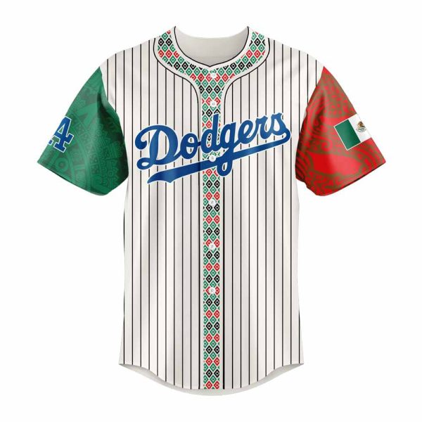 Dodgers Mexican Heritage Night Striped 2025 Jersey
