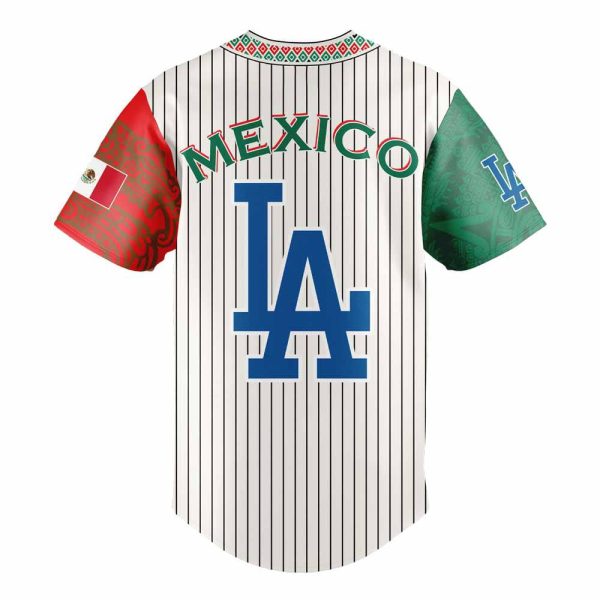Dodgers Mexican Heritage Night Striped 2025 Jersey
