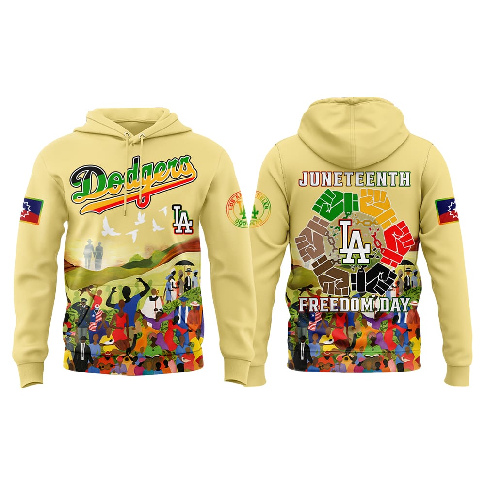 Dodgers x Juneteenth Freedom Day 2025 Hoodie Dodgers x Juneteenth Freedom Day 2025 Hoodie