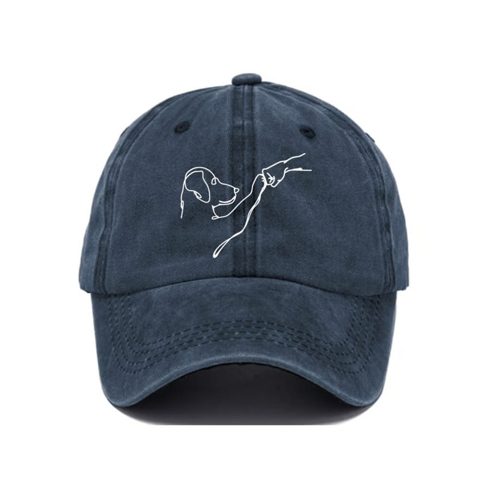 Dog And People Punch Hand Baseball Cap Dog And People Punch Hand Baseball Cap