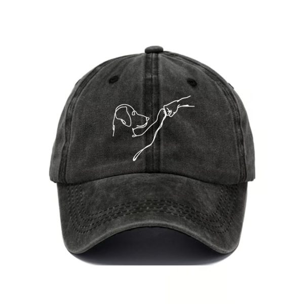 Dog And People Punch Hand Baseball Cap