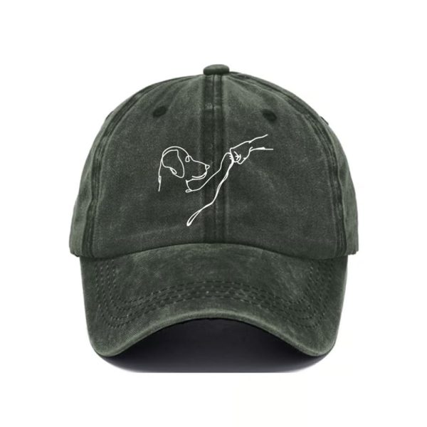 Dog And People Punch Hand Baseball Cap