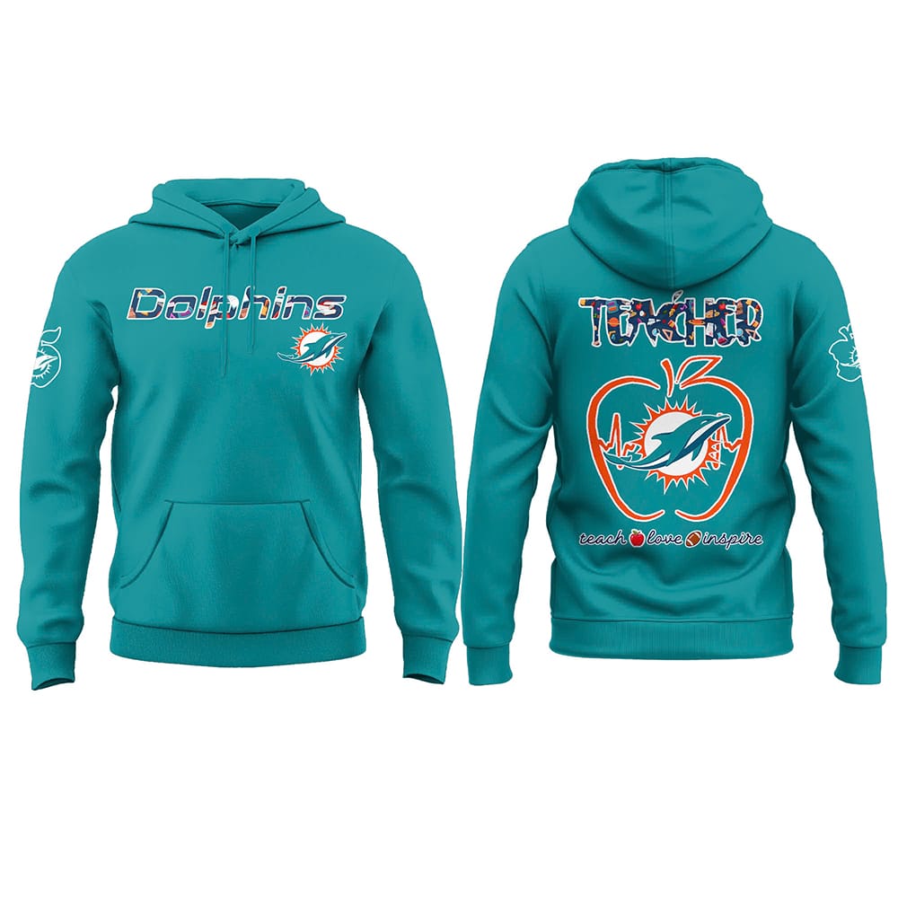 Dolphins TEACHER NIGHT Hoodie 2025 Dolphins TEACHER NIGHT Hoodie 2025