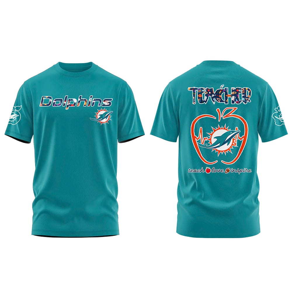 Dolphins TEACHER NIGHT Shirt 2025 Dolphins TEACHER NIGHT Shirt 2025