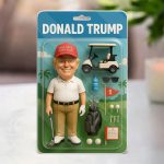 Donald Trump Golf Acrylic Plaque Block