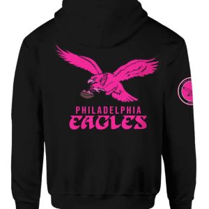 Eagles October Breast Cancer Awareness Month Hoodie 3