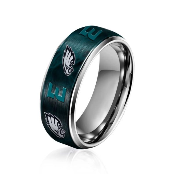 Eagles Silver Tungsten Rings