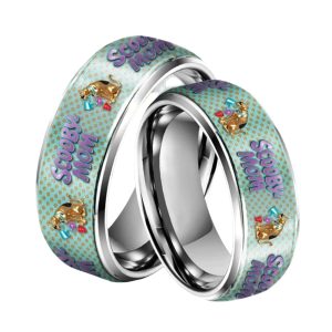Scooby Doo x Mothers Day Silver Tungsten Rings