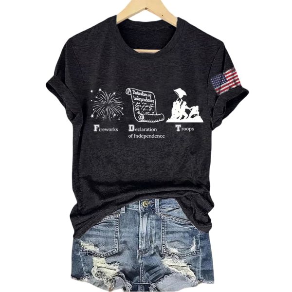 FDT Fireworks Declaration Of Independence Troops Shirt