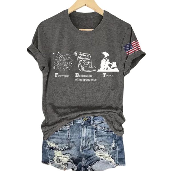 FDT Fireworks Declaration Of Independence Troops Shirt
