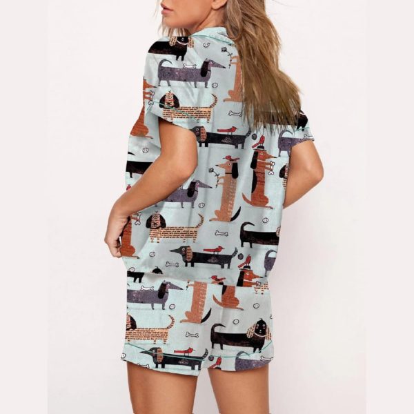 Funny Dachshund Art Print Pajama Set