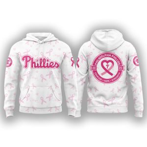 Phillies Cancer Awareness Night 2025 Hoodie