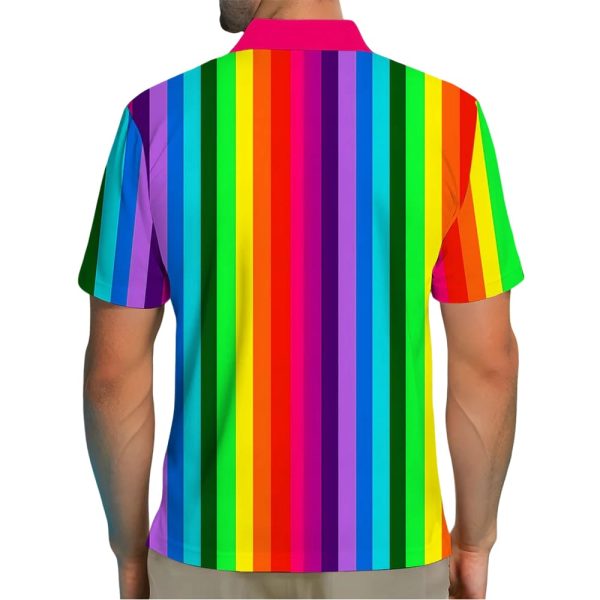 Geometry Men’s Short Sleeve Button Polo Shirt