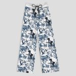 German Shorthaired Pointer Contrast Wide Leg Pants For Women