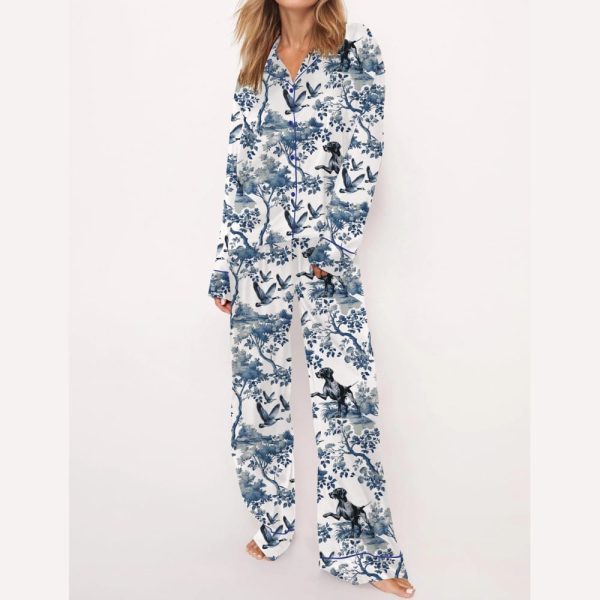 German Shorthaired Pointer Silky Satin Pajama Set