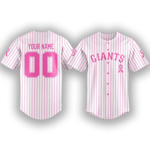 Giants Breast Cancer Awareness Game Night Jersey 2025