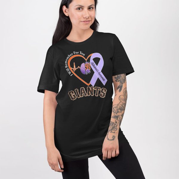 Giants I Will Remember For You Alzheiner’s Awarness Shirt