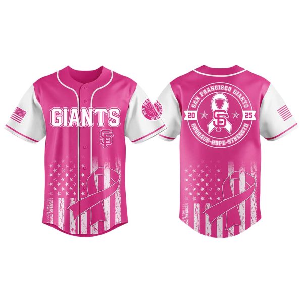 Giants Pink Out The Park Baseball Jersey 2025