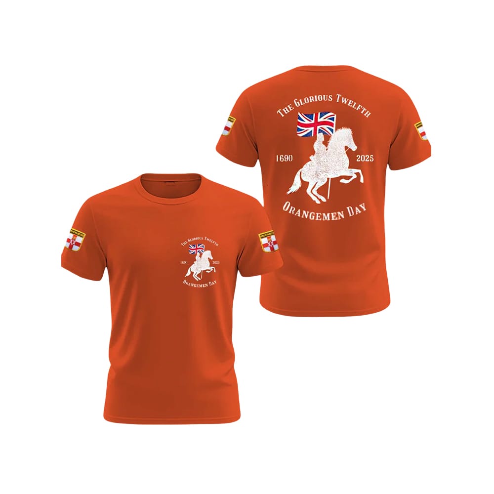 Glorious Twelfth King William Of Orangemen Day 1690 2025 Shirt Glorious Twelfth King William Of Orangemen Day 1690 2025 Shirt